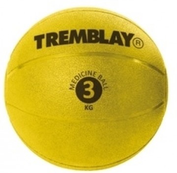 Весовой мяч Набивной мяч TREMBLAY 3кг D23см Желтый для метания