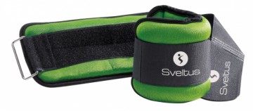 Lycra weighted cuffs SVELTUS VELTUS 0942 2x1kg black/green
