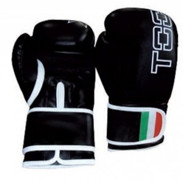 Боксёрские перчатки TOORX LEOPARD BOT-001 8oz чёрная экокожа