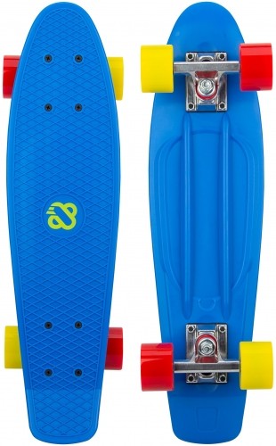 Plastic skateboard NIJDAM SAILOR STROLL N30BA03 Blue/Yellow/Red image 2