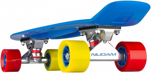 Plastic skateboard NIJDAM SAILOR STROLL N30BA03 Blue/Yellow/Red image 3