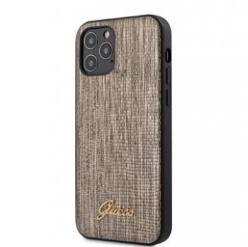 Guess Apple iPhone 12/12 Pro Lizard Cover Gold