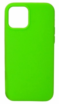 Evelatus Apple iPhone 12/12 Pro Soft Case with bottom Fluerescent Green
