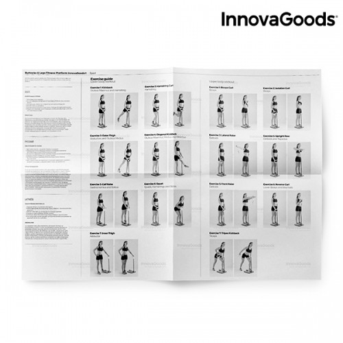 InnovaGoods Sport Fitnesa Platformu Sēžamvietai un Kājām ar Vingrojumu Pamācību image 4