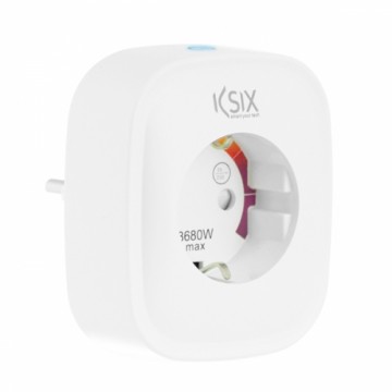 Smart Plug KSIX Smart Energy Slim WIFI 250V Balts
