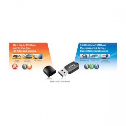 Mini USB Wi-Fi Adapteris Edimax EW-7811UTC USB 2.0 image 3