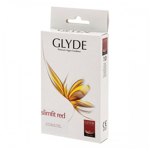 Презервативы Glyde Slimfit Red 17 cm (10 uds) image 1