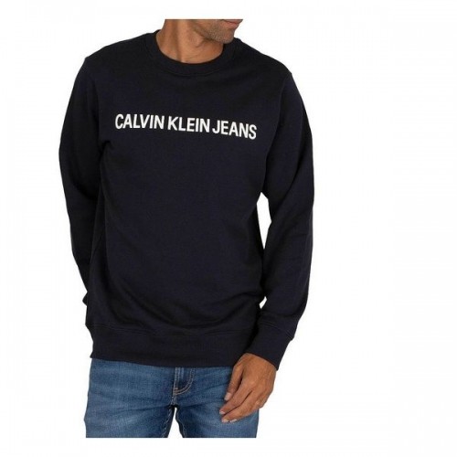 Vīriešu Sporta Krekls bez Kapuča Calvin Klein CORE LOGO INTITUTIONAL J30 Jūras image 1