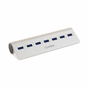 USB-разветвитель CoolBox COO-HU7ALU3 Алюминий (7 порта)