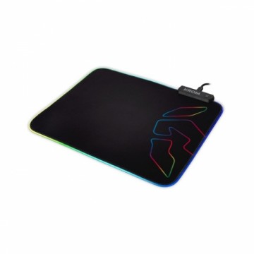 Игровой коврик со светодиодной подсветкой Krom Knout RGB (32 x 27 x 0,3 cm) Чёрный