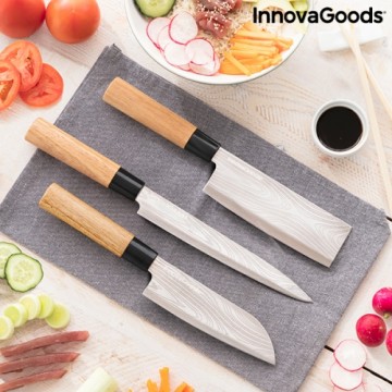 Набор японских ножей с профессиональным футляром для переноски Damas·Q InnovaGoods
