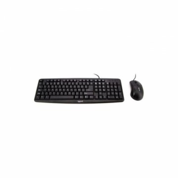 Клавиатура и мышь iggual COM-CK-BASIC QWERTY USB Чёрный