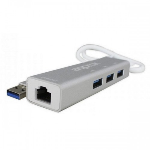 Tīkla Adapteris approx! APPC07GHUB LAN 10/100/1000 USB 3.0 Pelēks image 3