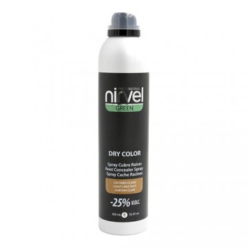 Спрей для закрашивания седых волос Green Dry Color Nirvel Светло-коричневый (300 ml)