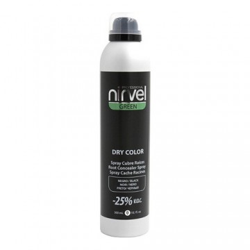 Спрей для закрашивания седых волос Green Dry Color Nirvel Чёрный (300 ml)