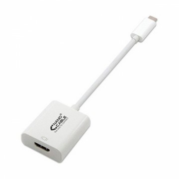 USB C uz HDMI Adapteris NANOCABLE 10.16.4102 15 cm Balts