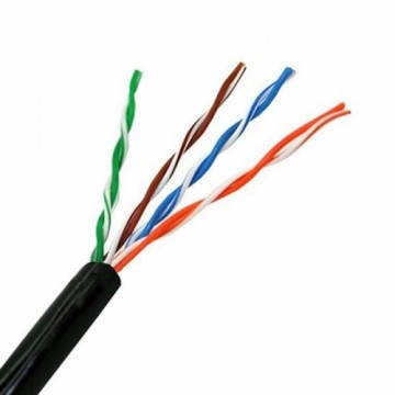 Жесткий сетевой кабель UTP кат. 5е NANOCABLE 10.20.0302-EXT-BK 100 m Чёрный