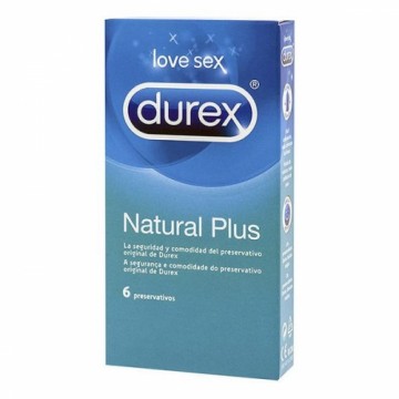 Prezervatīvi Durex Natural Plus Ø 5,6 cm (6 uds)