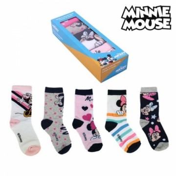 Zeķes Minnie Mouse (5 pāri) Daudzkrāsains