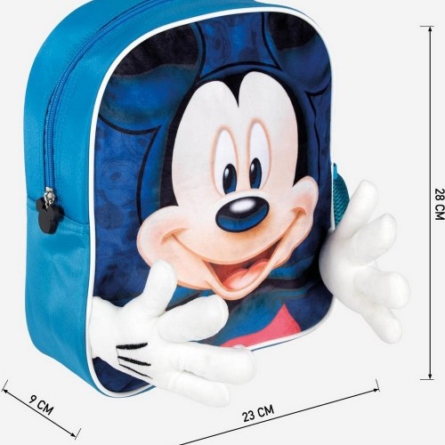 Skolas soma Mickey Mouse Zils (25 x 31 x 1 cm) image 4