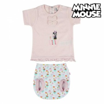 Drēbju komplekts Minnie Mouse Kokvilna Rozā
