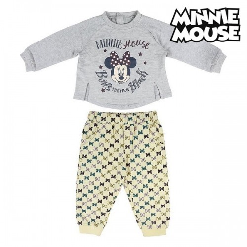 Bērnu Sporta Tērps Minnie Mouse 74712 Pelēks image 1