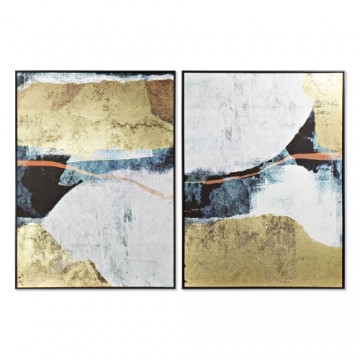 Glezna DKD Home Decor Abstrakts (2 pcs) (103.5 x 4.5 x 143 cm)