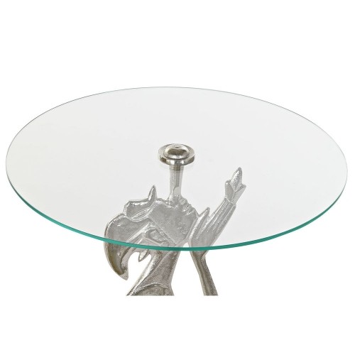 Вспомогательный стол DKD Home Decor Алюминий Стеклянный (46 x 46 x 72 cm) image 3