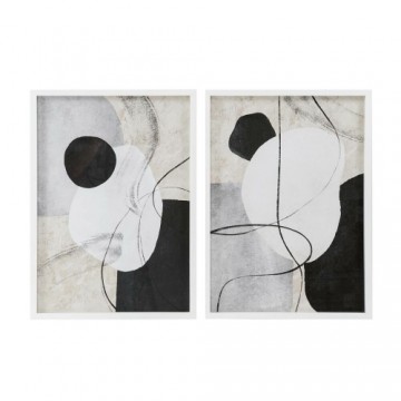 Glezna DKD Home Decor Stikls Abstrakts Koks MDF (2 pcs) (50 x 2.5 x 70 cm)