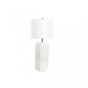 Настольная лампа DKD Home Decor Белый полиэстер Металл Мрамор 220 V 50 W