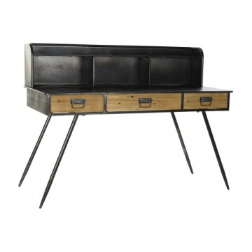 Письменный стол DKD Home Decor Чёрный Металл Деревянный MDF (135 x 60 x 102 cm)