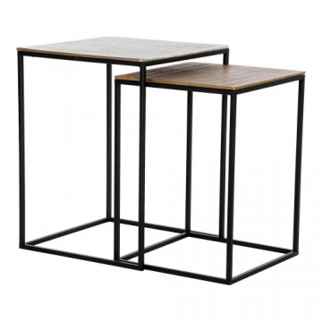 Mazs galdiņš DKD Home Decor Alumīnijs (2 pcs)