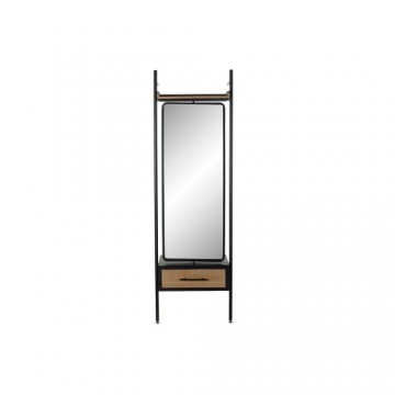 Brīvi stāvošs spogulis DKD Home Decor Koks Metāls Stikls (58 x 30 x 191 cm)