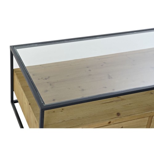 Centrālais galds DKD Home Decor Metāls Stikls Egle (120 x 60 x 40 cm) image 2
