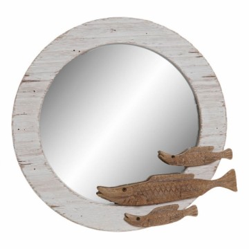 Sienas spogulis DKD Home Decor Paulovnijas koks (41.5 x 4 x 40 cm)