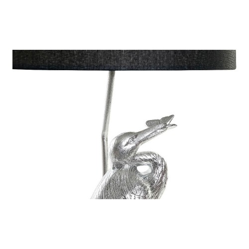 Galda lampa DKD Home Decor Melns Sudrabs Poliesters Akrīls Sveķi (33 x 33 x 74 cm) image 4