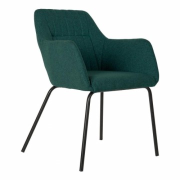 Krēsls DKD Home Decor Zaļš Poliesters Metāls (59.5 x 60.5 x 78 cm)