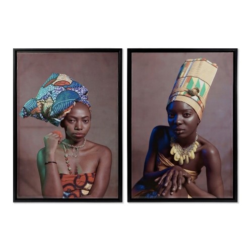 Glezna DKD Home Decor African Art (65 x 3.5 x 90 cm) image 1