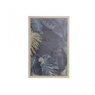 Настенный декор DKD Home Decor Тропический ПП (полипропилен) (2 pcs) (30 x 1.5 x 45 cm)