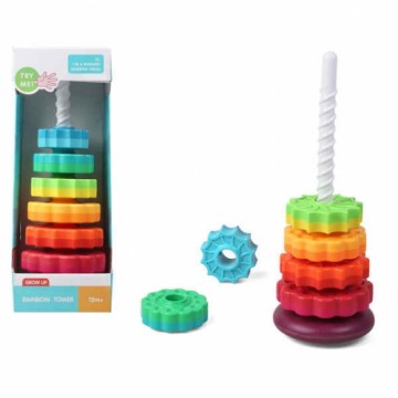 Bigbuy Fun Celtniecības Komplekts Rainbow Tower (41 x 15 cm)