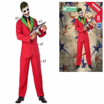 Bigbuy Carnival Маскарадные костюмы для взрослых Паяц Joker Красный