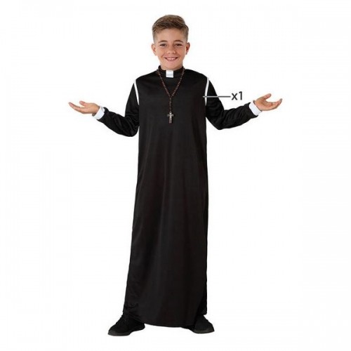 Bigbuy Carnival Маскарадные костюмы для детей Священник Чёрный image 2
