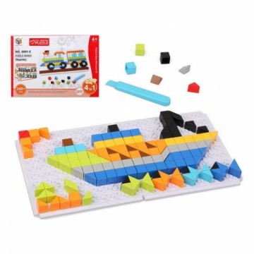 Bigbuy Fun Puzle un domino komplekts Diy Traffic 6 In 1 118025 (248 pcs)