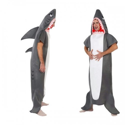 Bigbuy Carnival Маскарадные костюмы для взрослых Акула Серый (1 Pcs) image 1