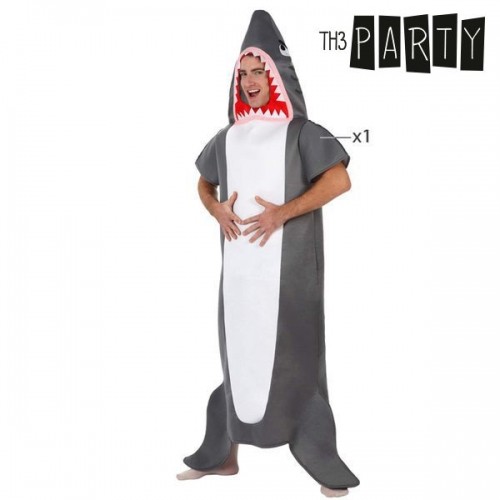 Bigbuy Carnival Маскарадные костюмы для взрослых Акула Серый (1 Pcs) image 2