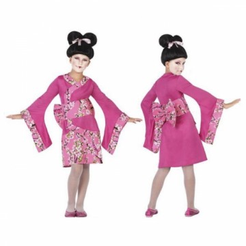 Bigbuy Carnival Маскарадные костюмы для детей Гейша Розовая фуксия (3 Pcs)
