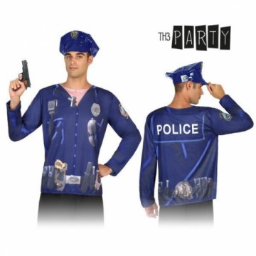 Bigbuy Carnival Pieaugušo t-krekls 7598 Policists