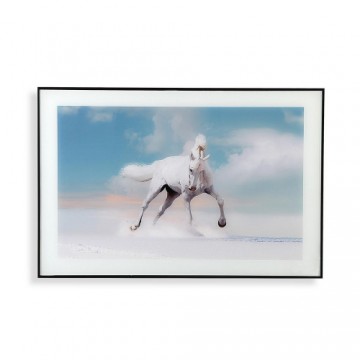 Bigbuy Home Картина Лошадь Стеклянный Деревянный MDF (2 x 60 x 40 cm)