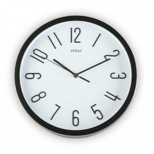 Bigbuy Home Настенное часы Чёрный Пластик (Ø 30 cm) image 1
