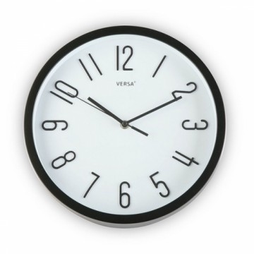 Bigbuy Home Настенное часы Чёрный Пластик (Ø 30 cm)